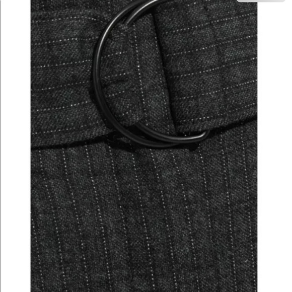 A.L.C Diego cropped belted pinstriped flannel tapered pants-NWT-2 - Picture 5 of 10